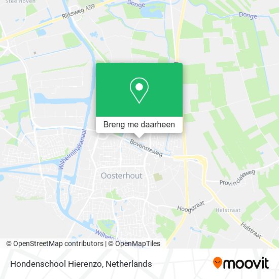 Hondenschool Hierenzo kaart