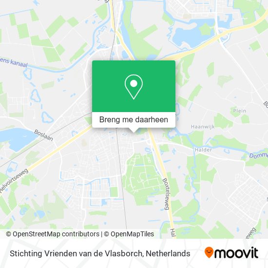 Stichting Vrienden van de Vlasborch kaart