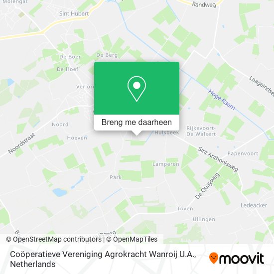 Coöperatieve Vereniging Agrokracht Wanroij U.A. kaart