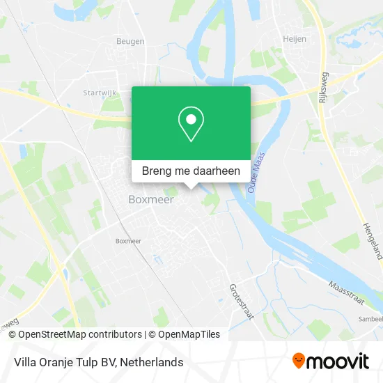 Villa Oranje Tulp BV kaart