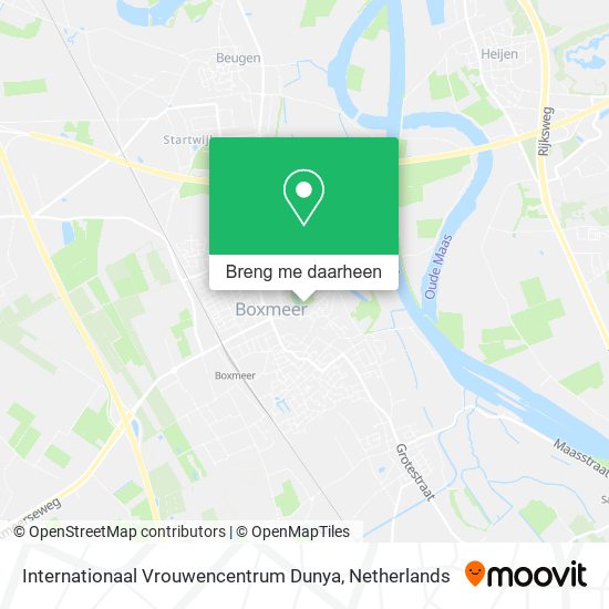 Internationaal Vrouwencentrum Dunya kaart