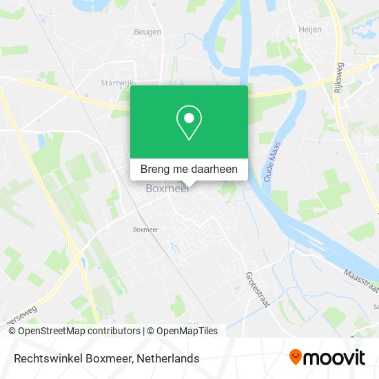 Rechtswinkel Boxmeer kaart