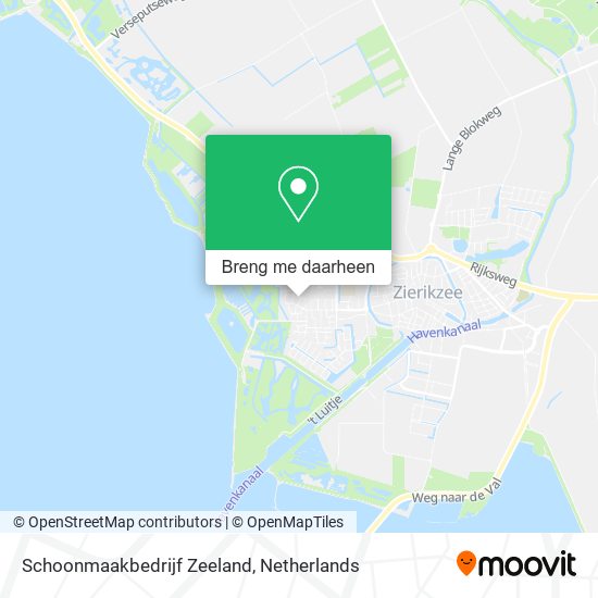 Schoonmaakbedrijf Zeeland kaart