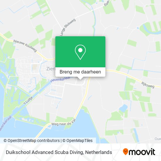 Duikschool Advanced Scuba Diving kaart