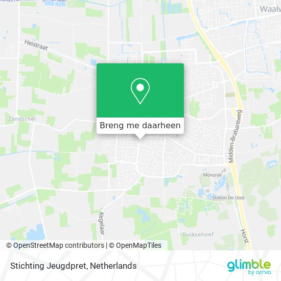 Stichting Jeugdpret kaart