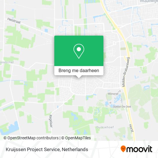 Kruijssen Project Service kaart