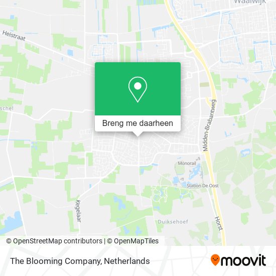 The Blooming Company kaart