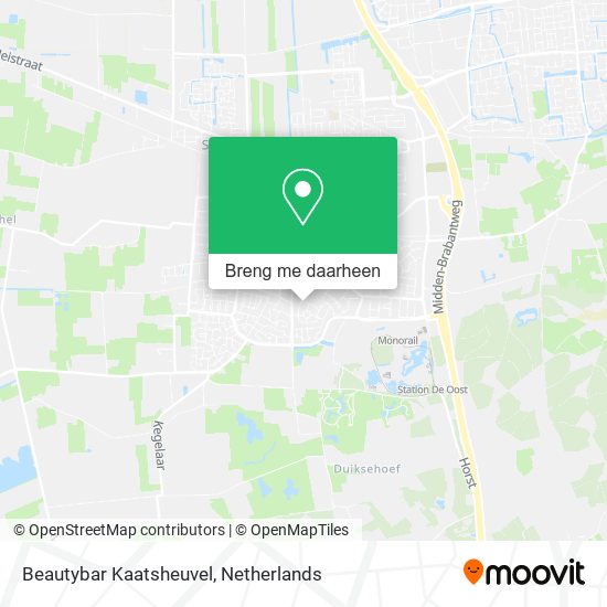 Beautybar Kaatsheuvel kaart