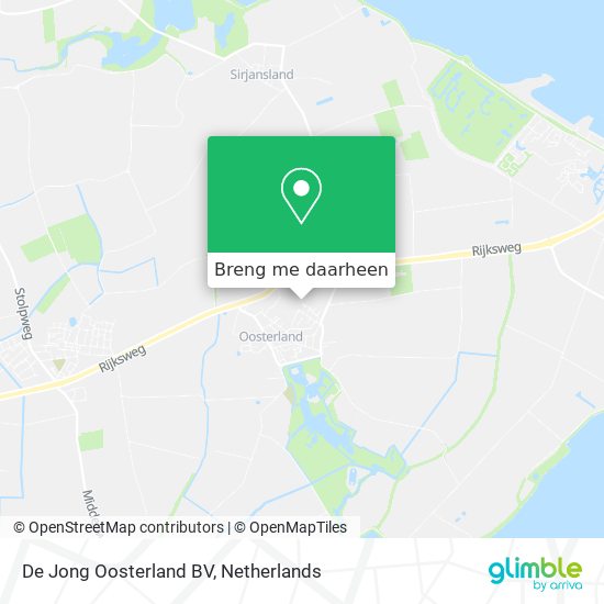 De Jong Oosterland BV kaart