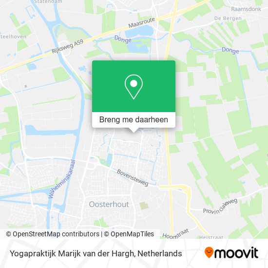 Yogapraktijk Marijk van der Hargh kaart