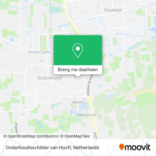 Onderhoudsschilder van Hooft kaart