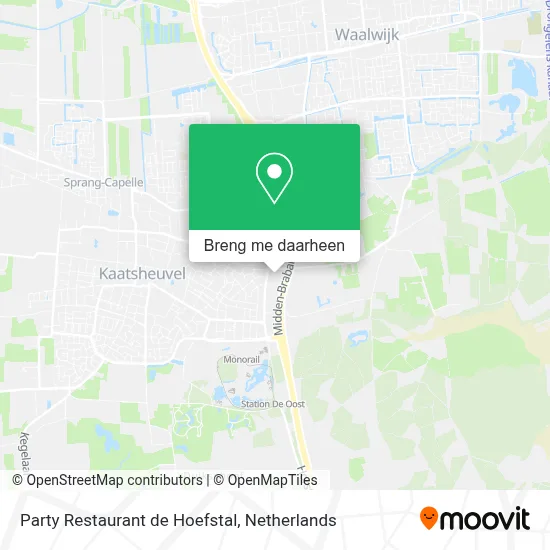 Party Restaurant de Hoefstal kaart
