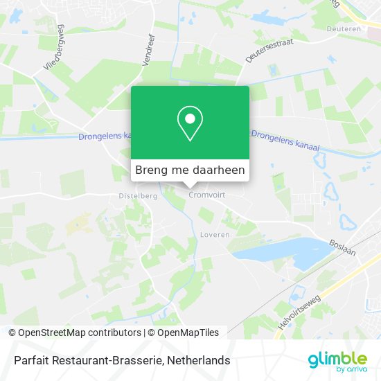 Parfait Restaurant-Brasserie kaart