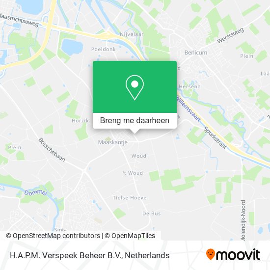 H.A.P.M. Verspeek Beheer B.V. kaart