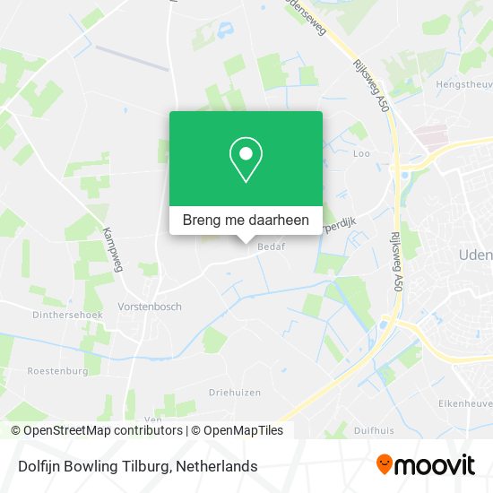 Dolfijn Bowling Tilburg kaart