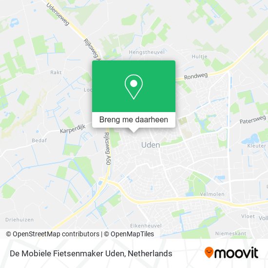 De Mobiele Fietsenmaker Uden kaart