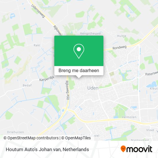 Houtum Auto's Johan van kaart