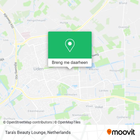 Tara's Beauty Lounge kaart