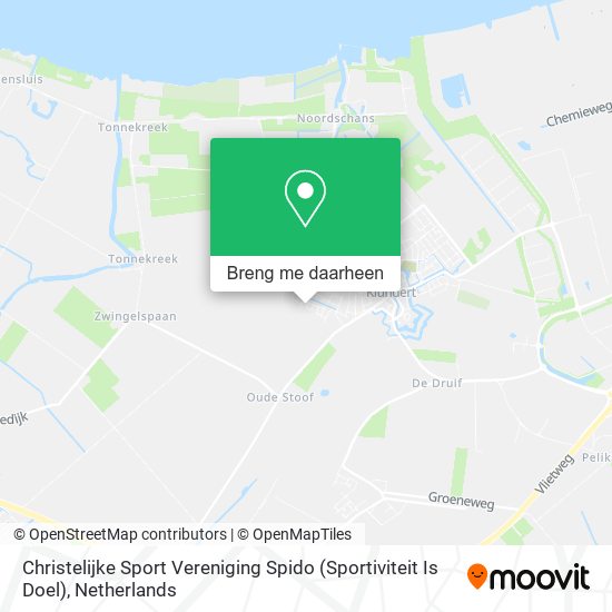 Christelijke Sport Vereniging Spido (Sportiviteit Is Doel) kaart