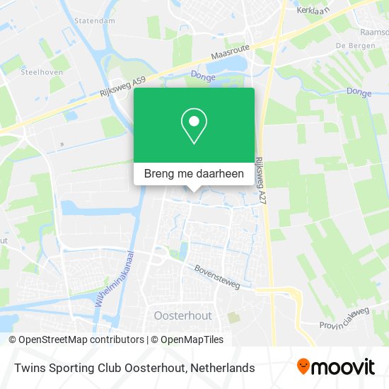 Twins Sporting Club Oosterhout kaart