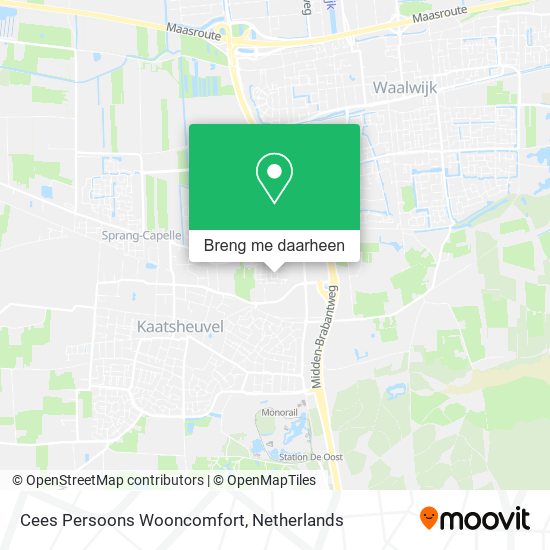 Cees Persoons Wooncomfort kaart