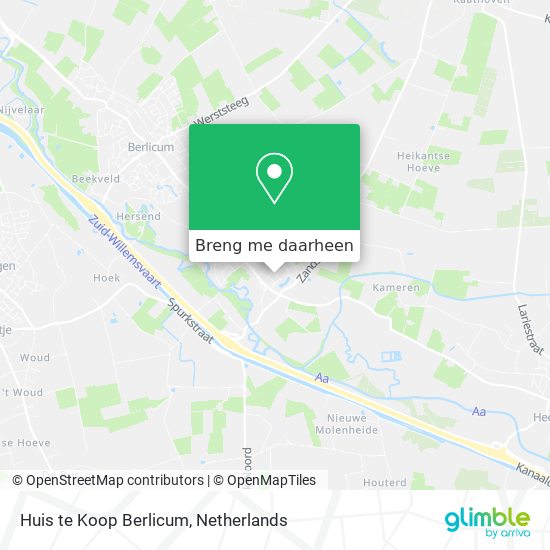 Huis te Koop Berlicum kaart