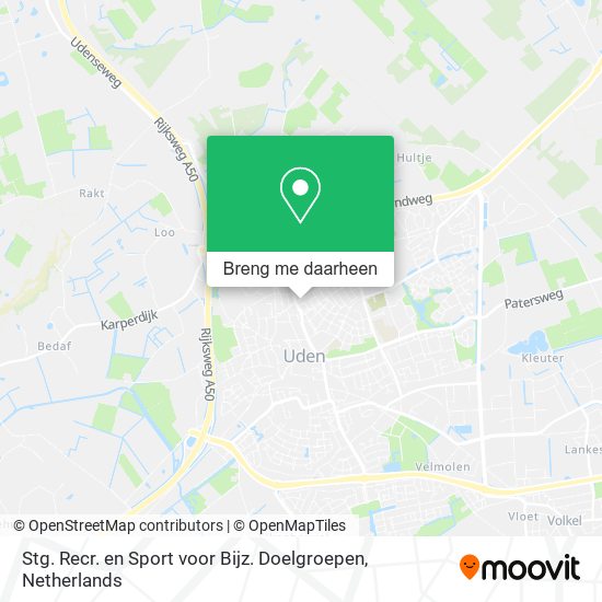 Stg. Recr. en Sport voor Bijz. Doelgroepen kaart