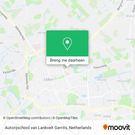 Autorijschool van Lankvelt Gerrits kaart