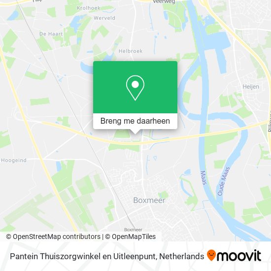 Pantein Thuiszorgwinkel en Uitleenpunt kaart
