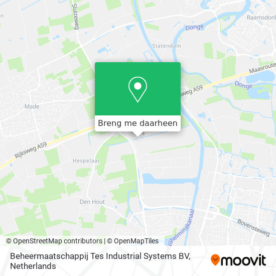 Beheermaatschappij Tes Industrial Systems BV kaart