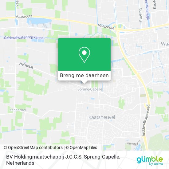 BV Holdingmaatschappij J.C.C.S. Sprang-Capelle kaart