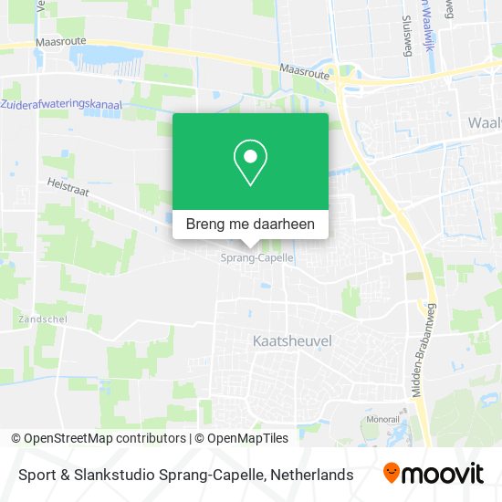 Sport & Slankstudio Sprang-Capelle kaart