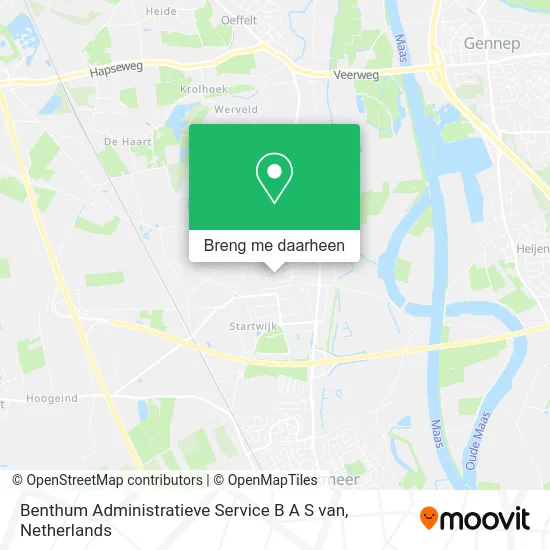 Benthum Administratieve Service B A S van kaart