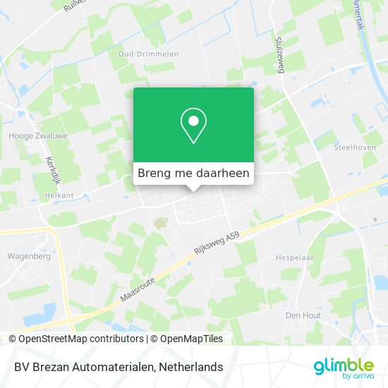 BV Brezan Automaterialen kaart