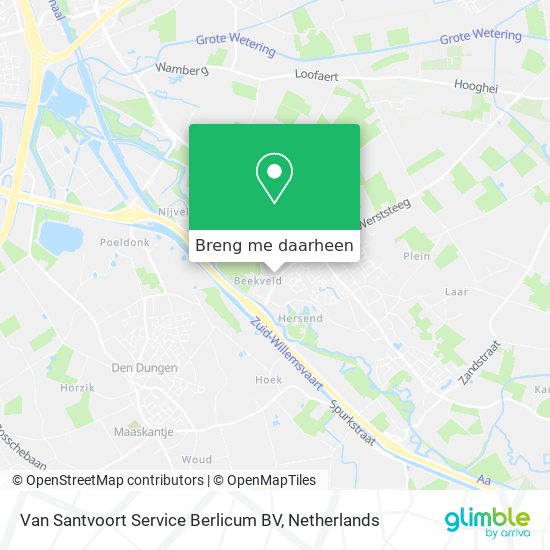 Van Santvoort Service Berlicum BV kaart