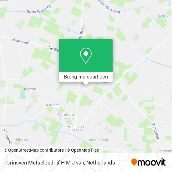 Grinsven Metselbedrijf H M J van kaart