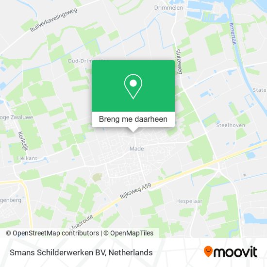 Smans Schilderwerken BV kaart