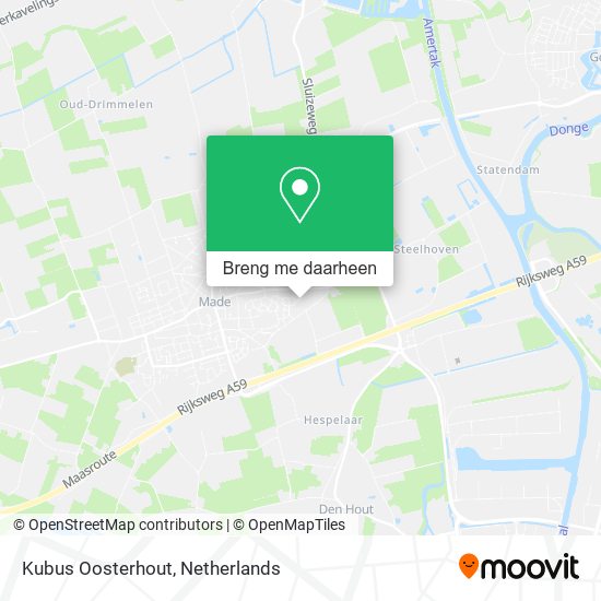 Kubus Oosterhout kaart