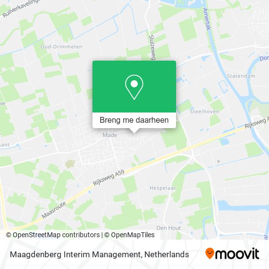 Maagdenberg Interim Management kaart