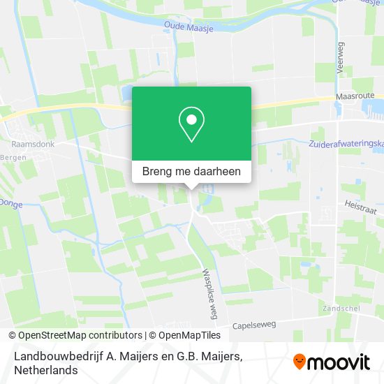 Landbouwbedrijf A. Maijers en G.B. Maijers kaart