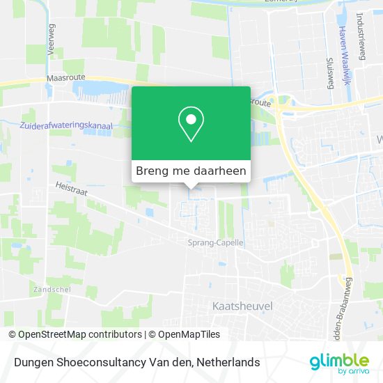 Dungen Shoeconsultancy Van den kaart