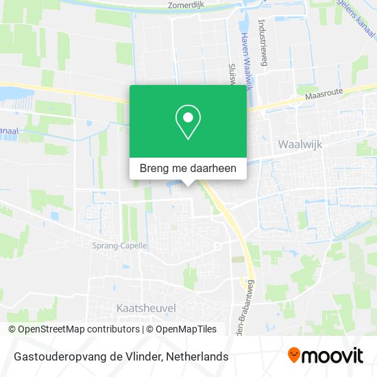 Gastouderopvang de Vlinder kaart