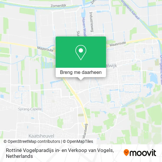 Rottiné Vogelparadijs in- en Verkoop van Vogels kaart