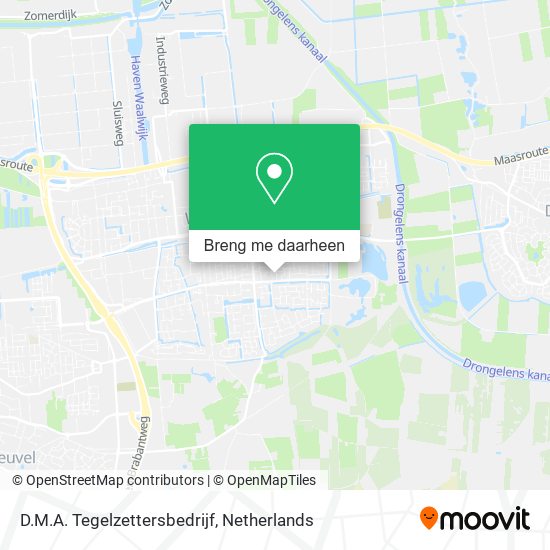D.M.A. Tegelzettersbedrijf kaart