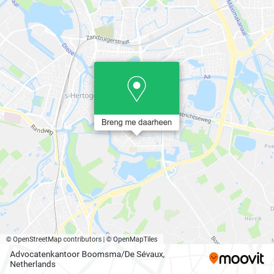 Advocatenkantoor Boomsma / De Sévaux kaart