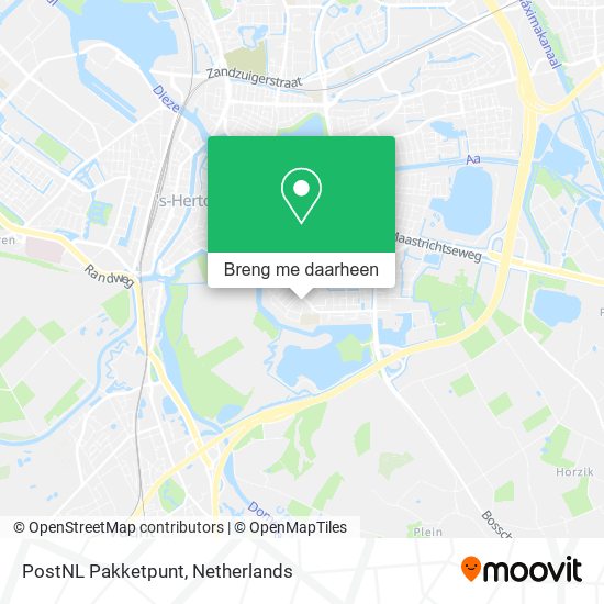 PostNL Pakketpunt kaart