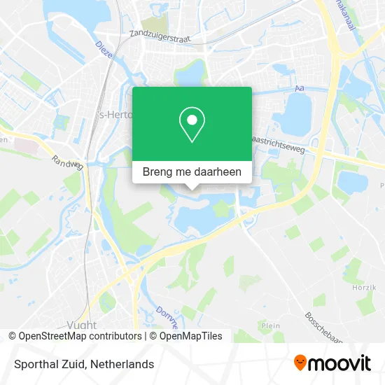Sporthal Zuid kaart
