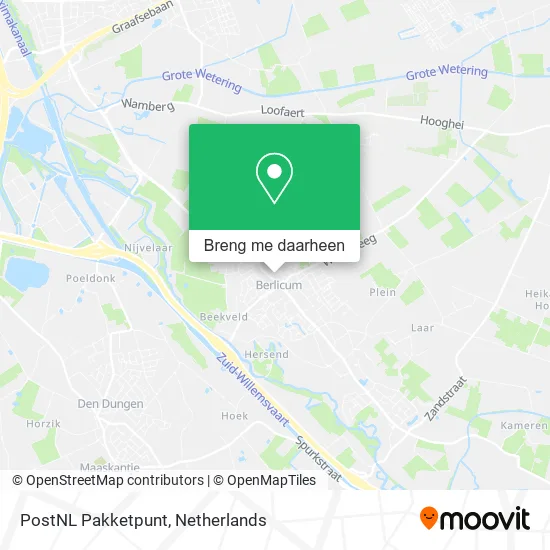 PostNL Pakketpunt kaart