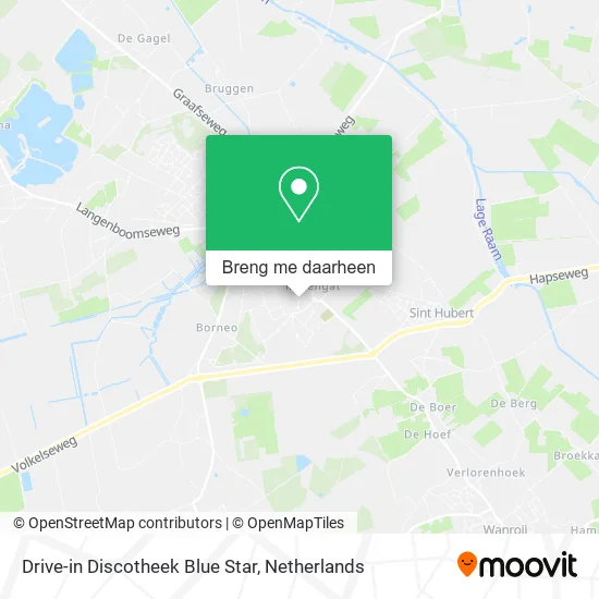 Drive-in Discotheek Blue Star kaart