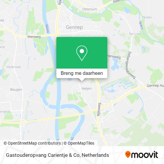 Gastouderopvang Carientje & Co kaart